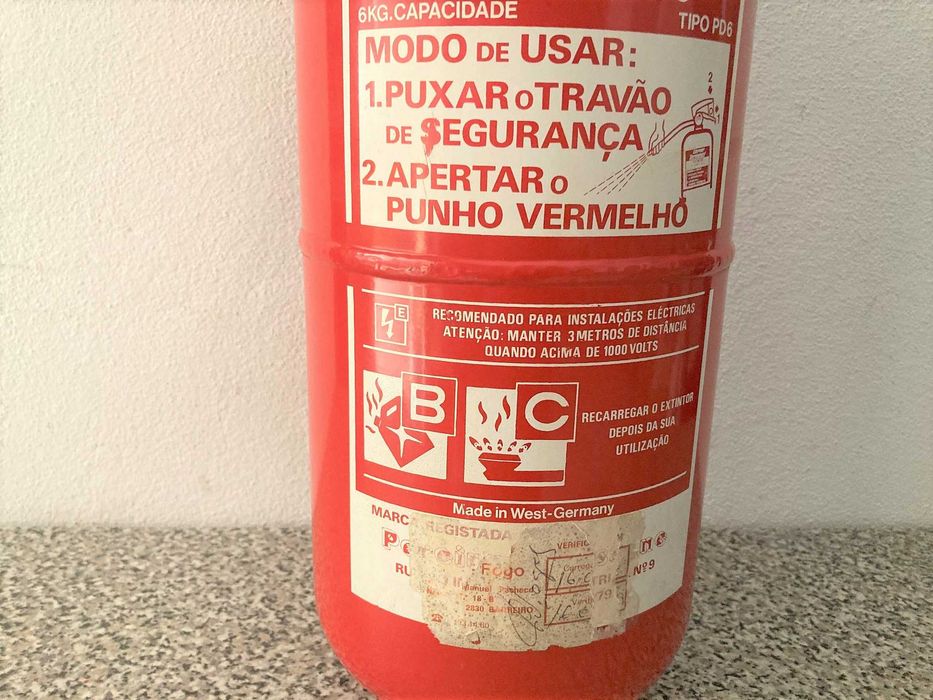 Extintor Pó Quimico Seco - 6Kg