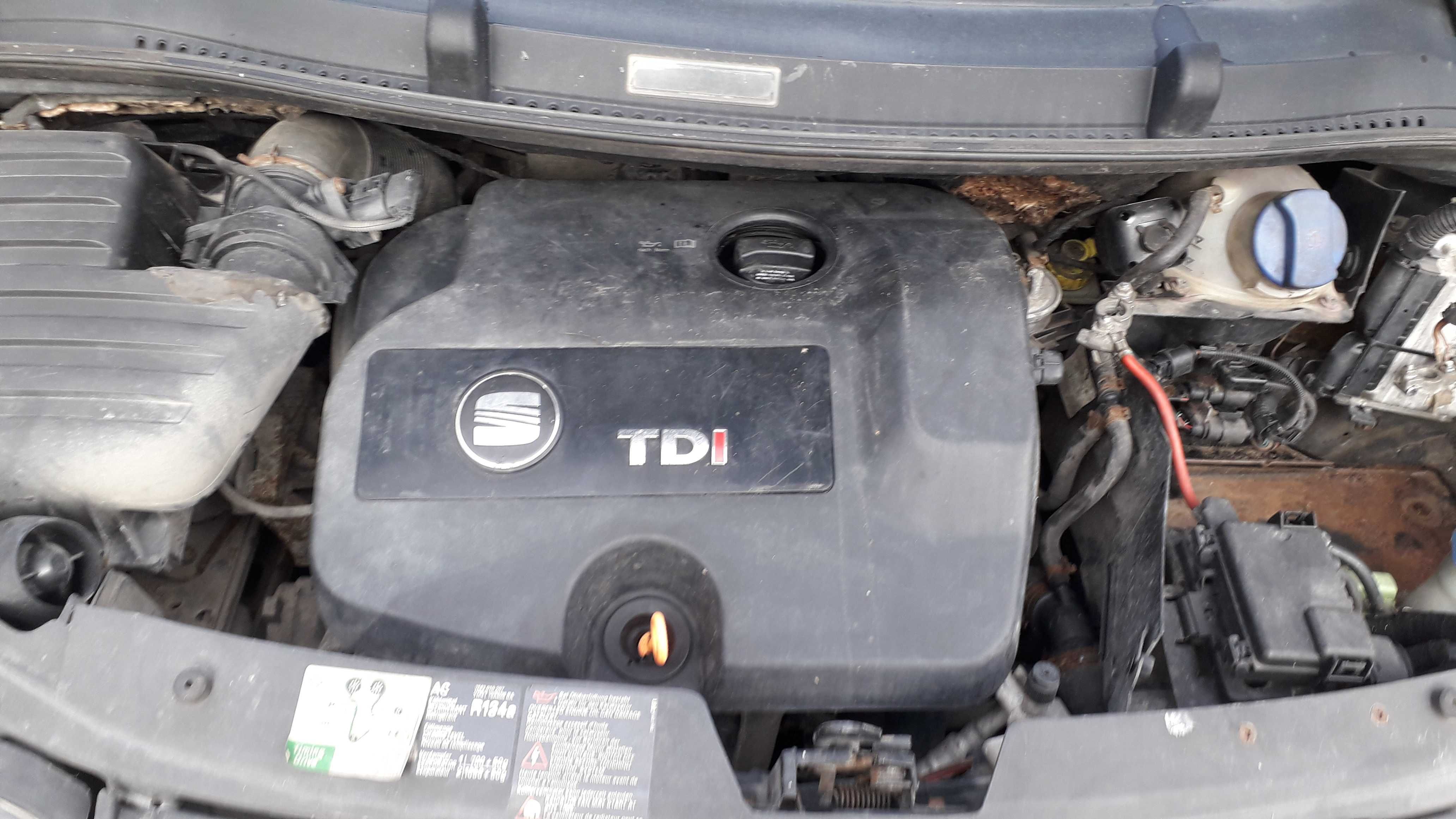 Seat Alhambra 1.9 TDI 2007 rok 7 miejsc dla mechanika
