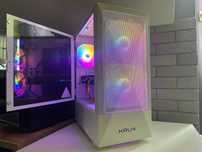 Komputer Gamingowy RX 570 16GB RAM 500GB i5 RGB HDD+SSD Mocny Biały