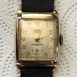 Męski zegarek vintage ROAMER 17j tank sprawny bez serwisu