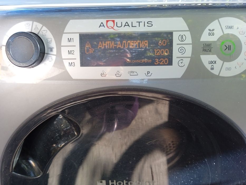 Блок управления+модуль+дверца стиральной машины Ariston AQS73d 29eu