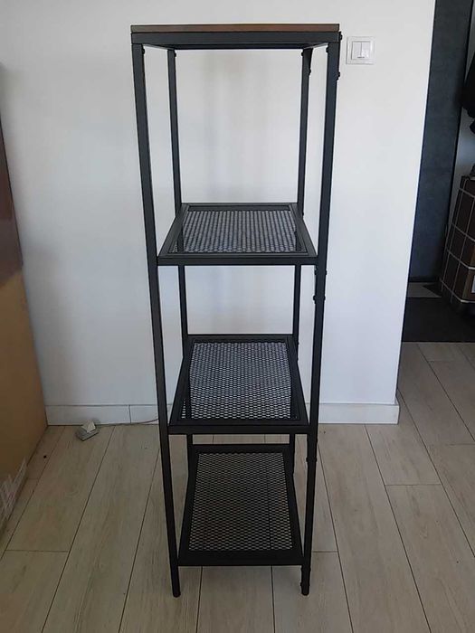 FJÄLLBO regał czarny metalowy Ikea 51x136cm