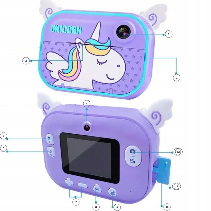 Aparat Natychmiastowy Polaroid Dla Dzieci Drukarka - Królik