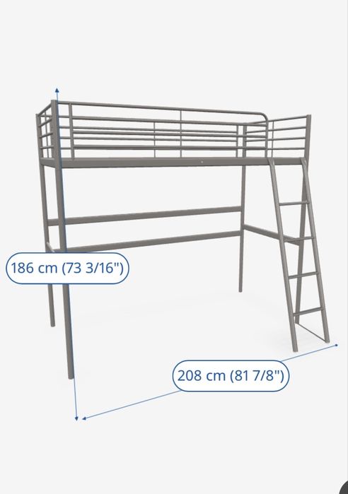 Łóżko pietrowe antresola