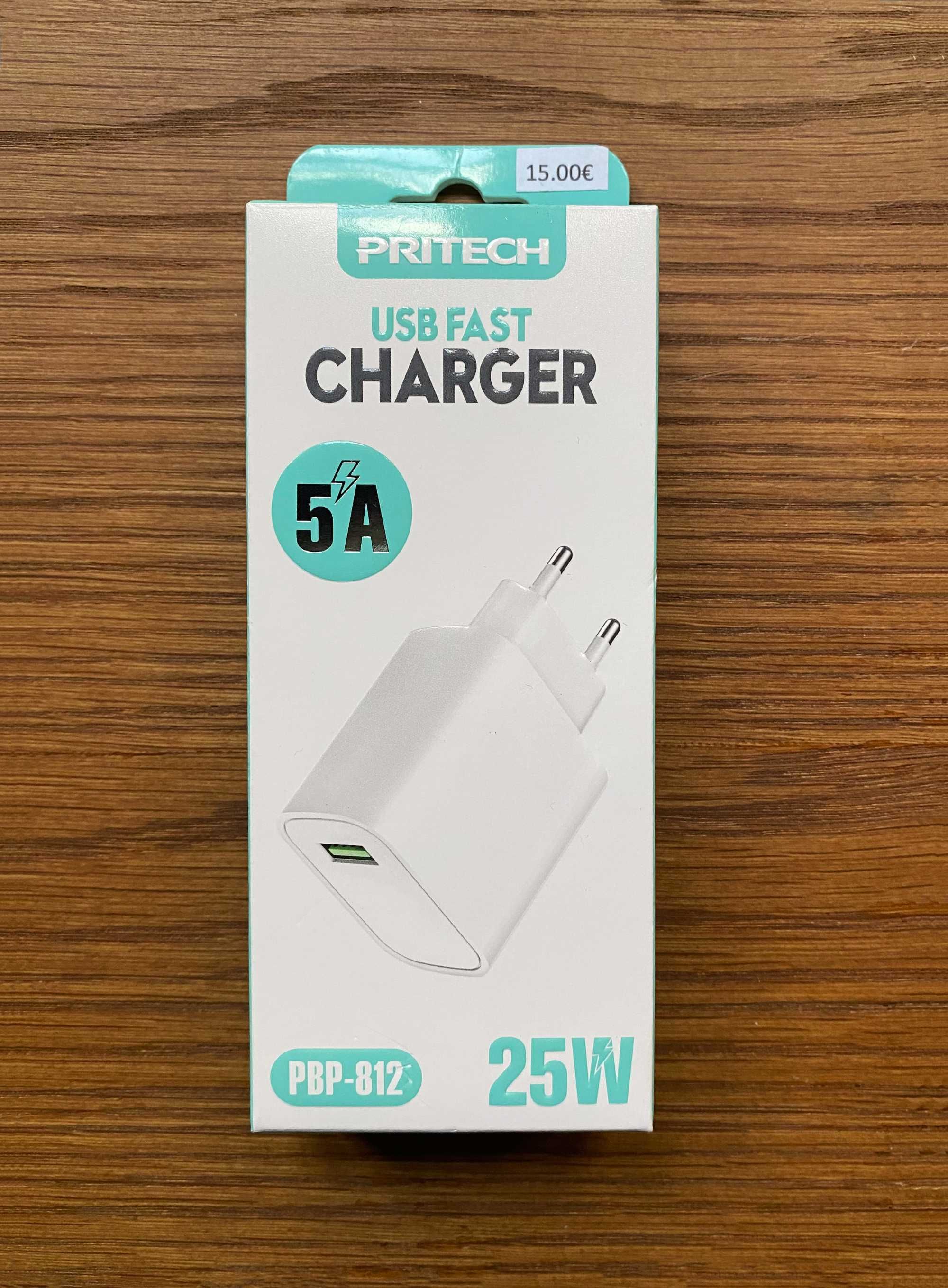 Carregador USB de 25W - Carregador Super Fast Charging 25W