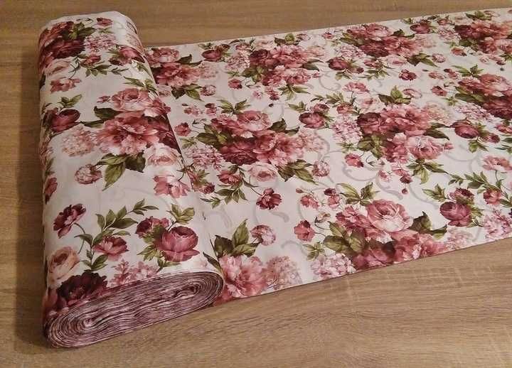 Zasłony Tkanina Zasłonowa Dekoracyjna Kwiaty150cm