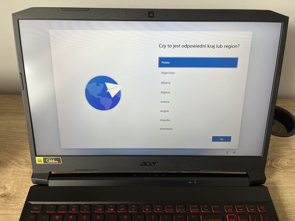 Sprzedam laptop gemingowy Acer Nitro 5 AN515-55 bardzo dobry stan