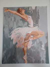 Obraz, kobieta, taniec, balet, akryl na płótnie, 40x50