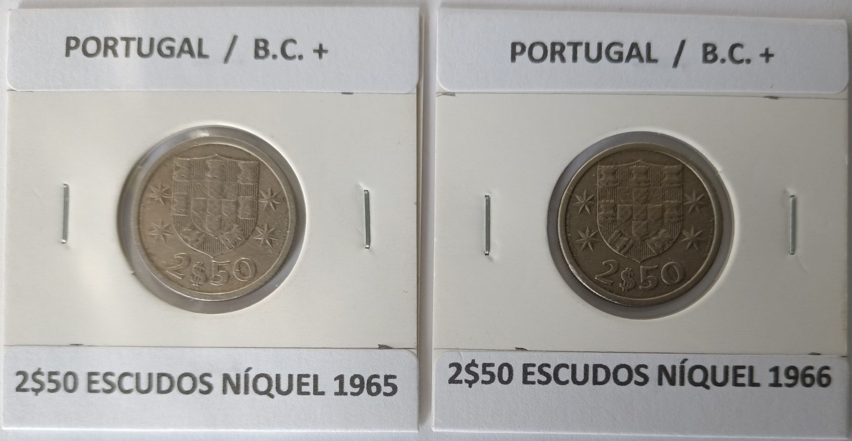 Moedas da 2ª República Portuguesa de 2$50 escudos ( Níquel )