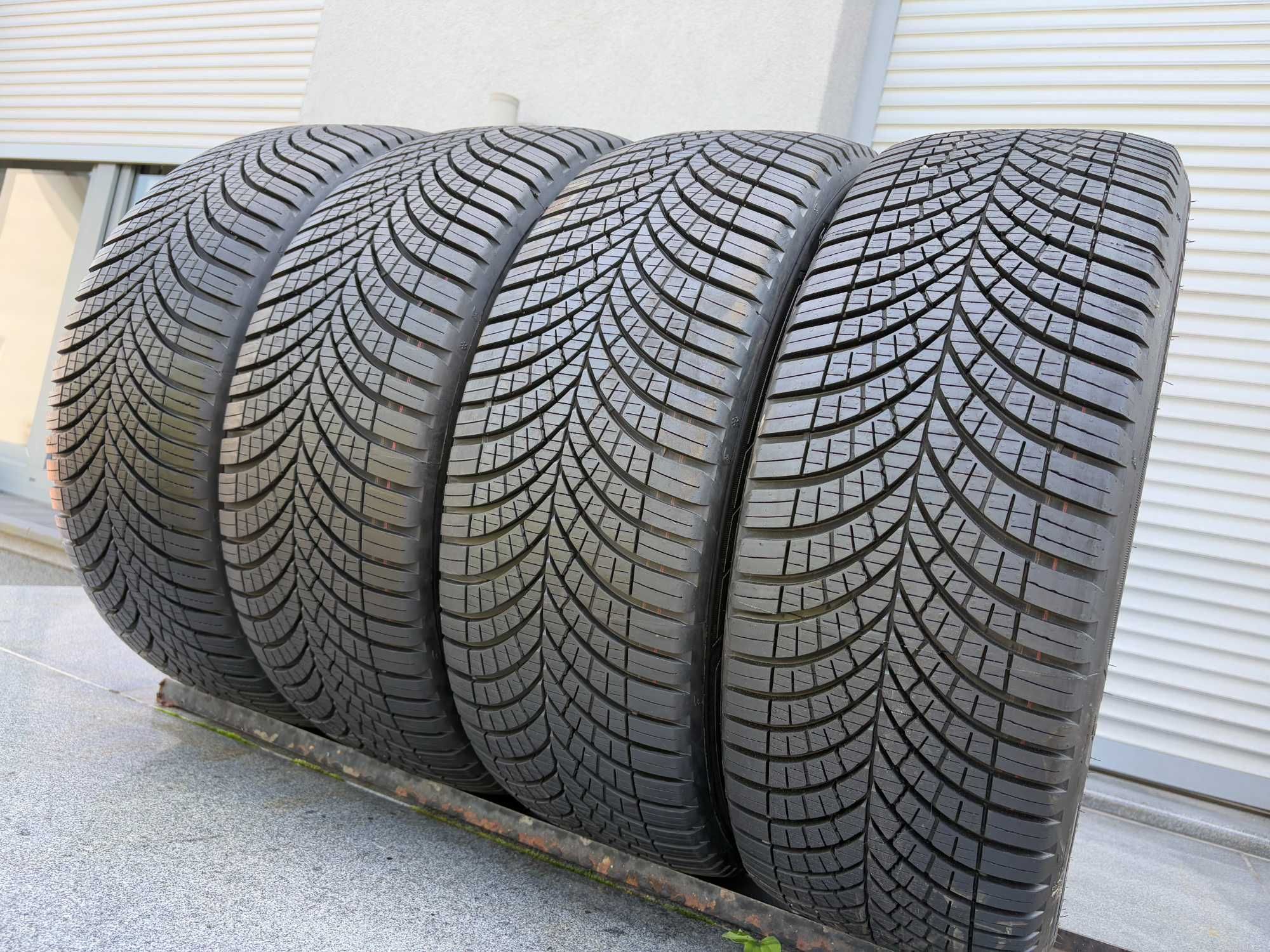 4szt całoroczne 225/55R17C GoodYear 8,2mm 2024r fv23% 4S143 Gwar
