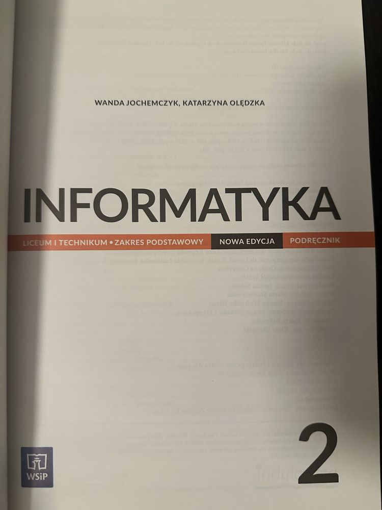 Podręcznik do informatyki, Nowa edycja .