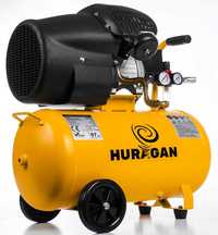 Kompresor olejowy dwutłokowy 50l Huragan wydajność 440l/min