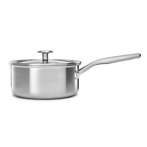Rondel z pokrywką 3-warstwowy, stalowy - 2,1L / KitchenAid