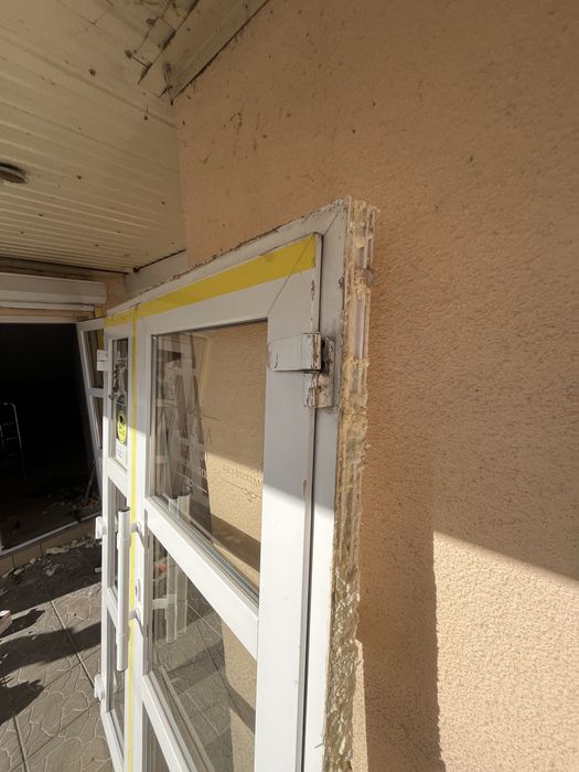 Металопластикові двері подвійні розмір 1400/1970