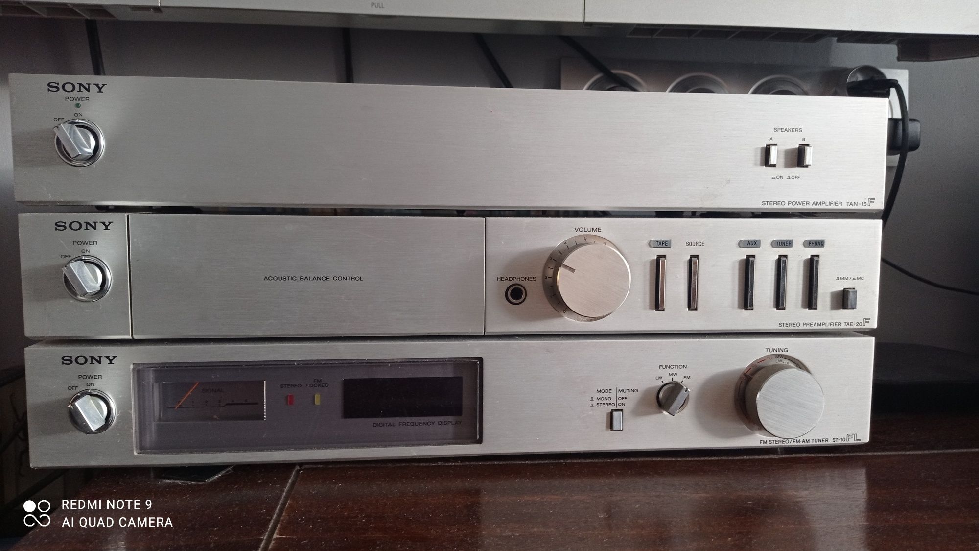 SONY FALCON TAN-15F, TAE-20F, ST-10FL przedwzmacniacz końcówka