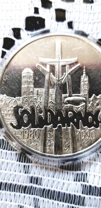 Moneta srebrna Solidarność TYLE czystego polskiego SREBRA