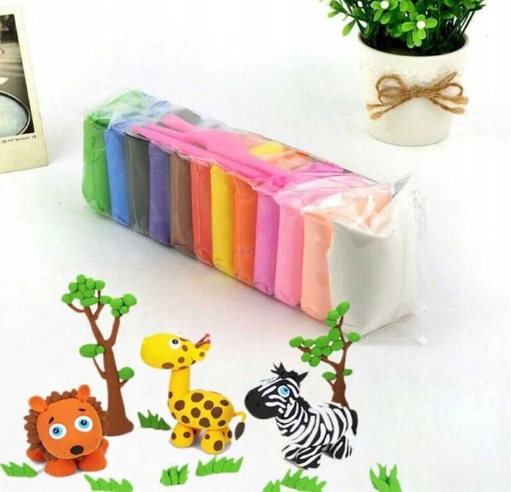 Piankolina Plastelina Ciastolina Magiczna Pianka 12kolorów