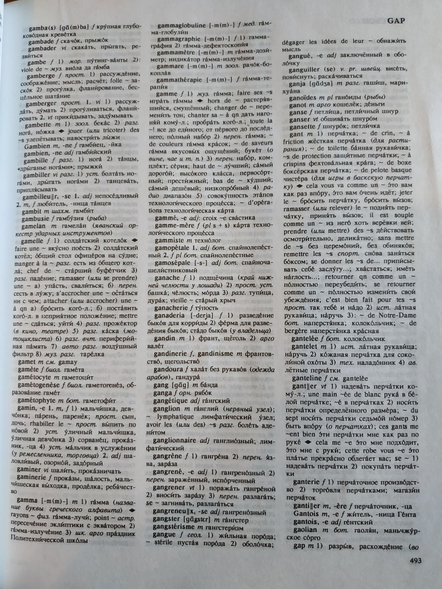 Французско-русский словарь