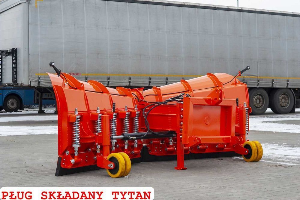 Pług śnieżny do śniegu składany strzałka euroramka TUZ Tur ładowacz