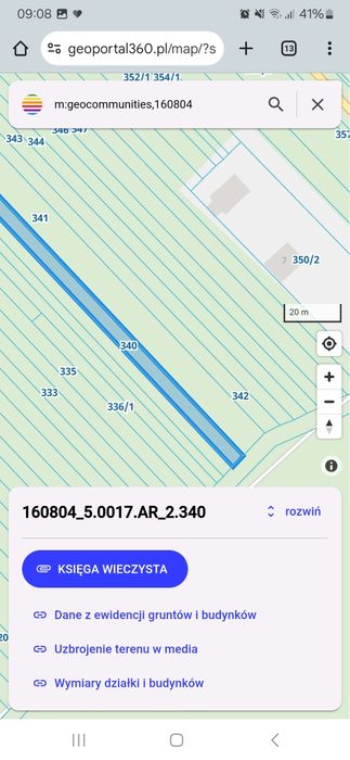 Sprzedam las mieszany w Strojcu 0,25 ha