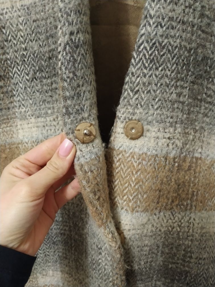 Płaszcz damski Gestuz welniany oversize jacket  S 34