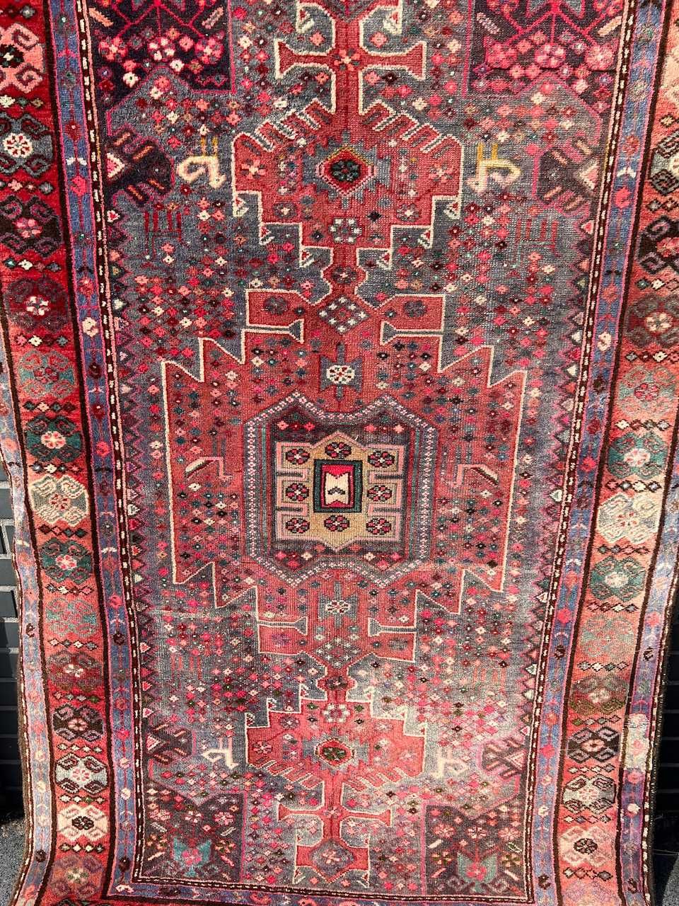 Vintage dywan perski r. tkany Hamadan 205x128 galeria 6 tyś