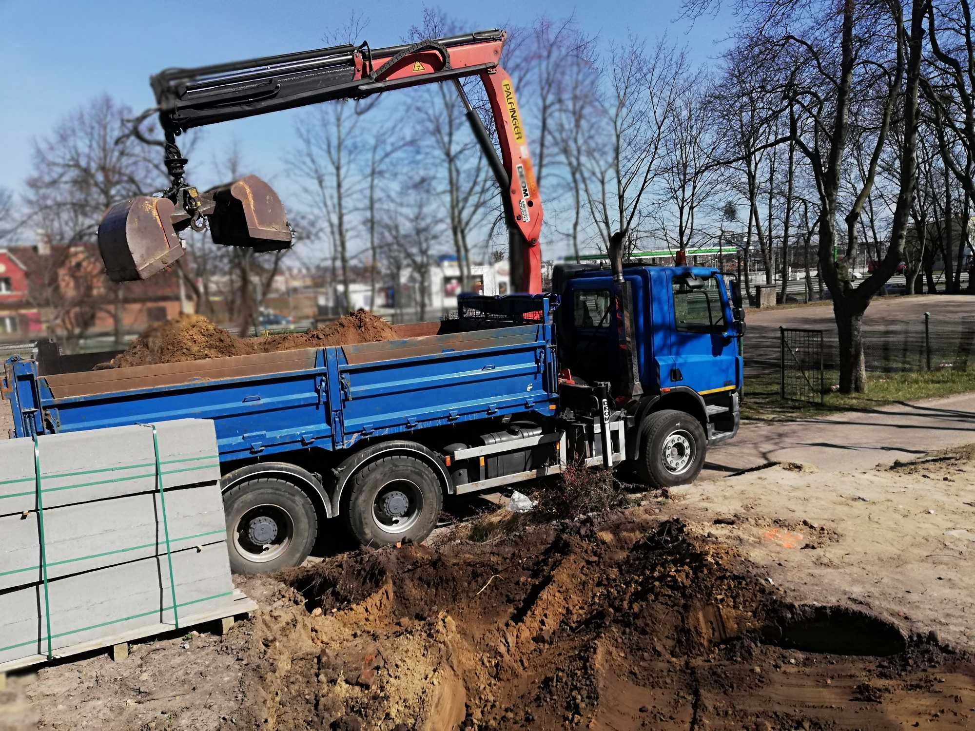 Usługi minikoparka koparko ładowarka, układanie kostki brukowej drenaż