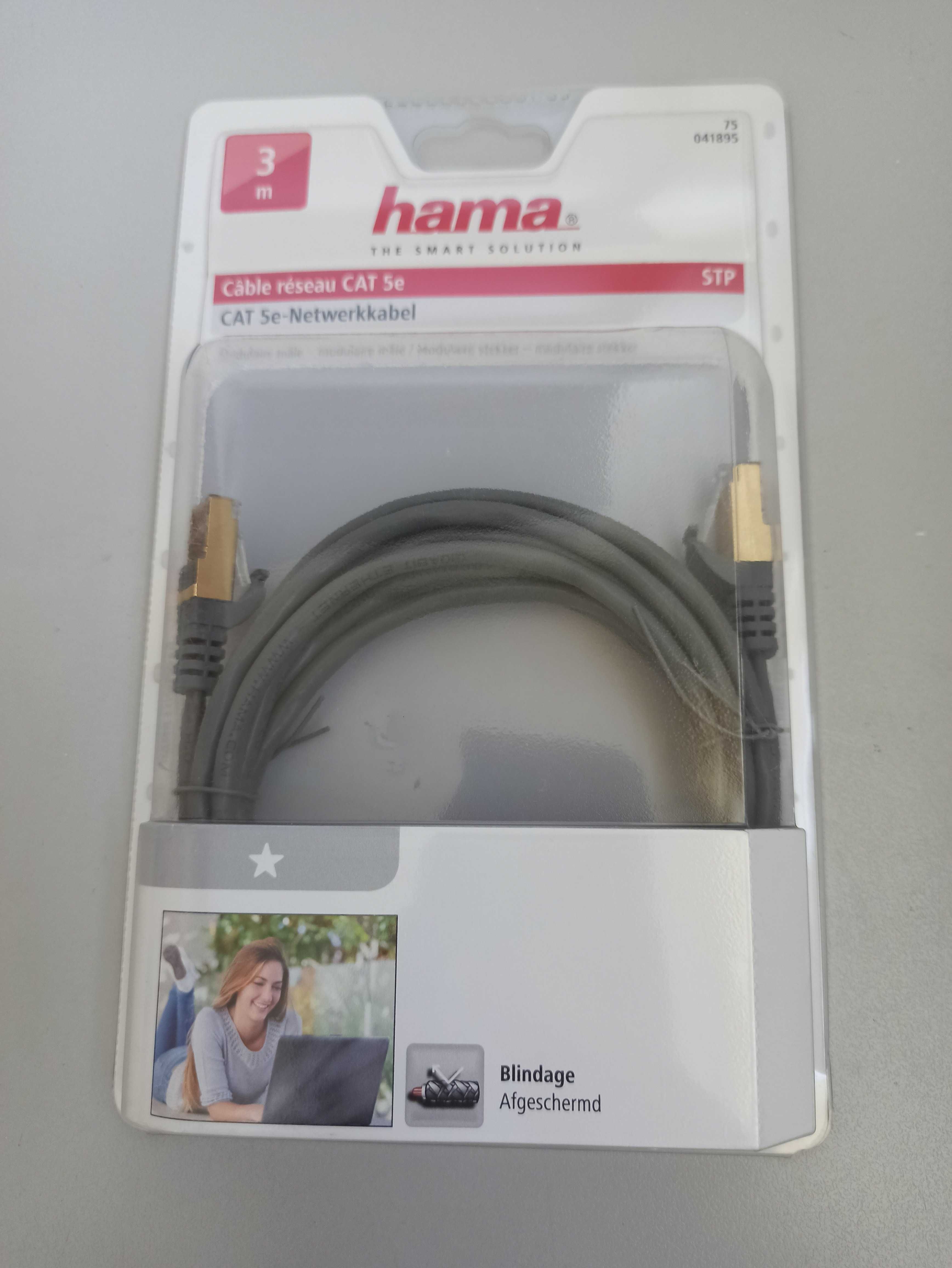 Hama, Kabel Sieciowy Cat5E F/Utp 1 Gbit/S 3M