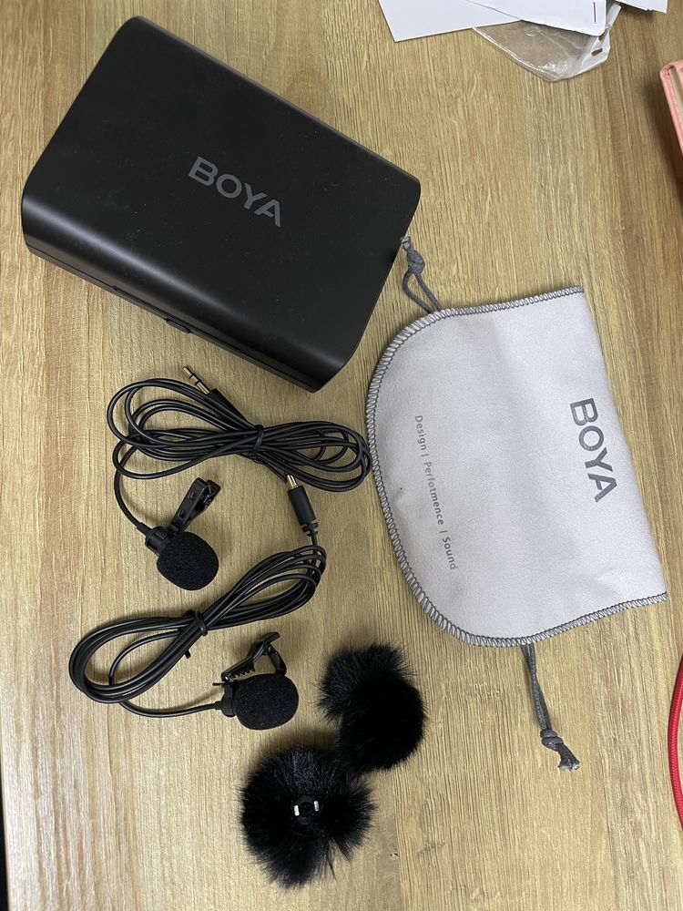 Петличний мікрофон для iphone boya by-xm6-k46box