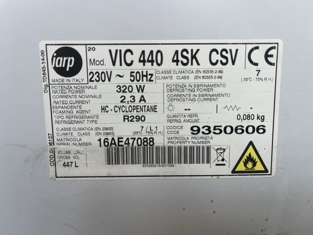 Arca congelacao 447lt