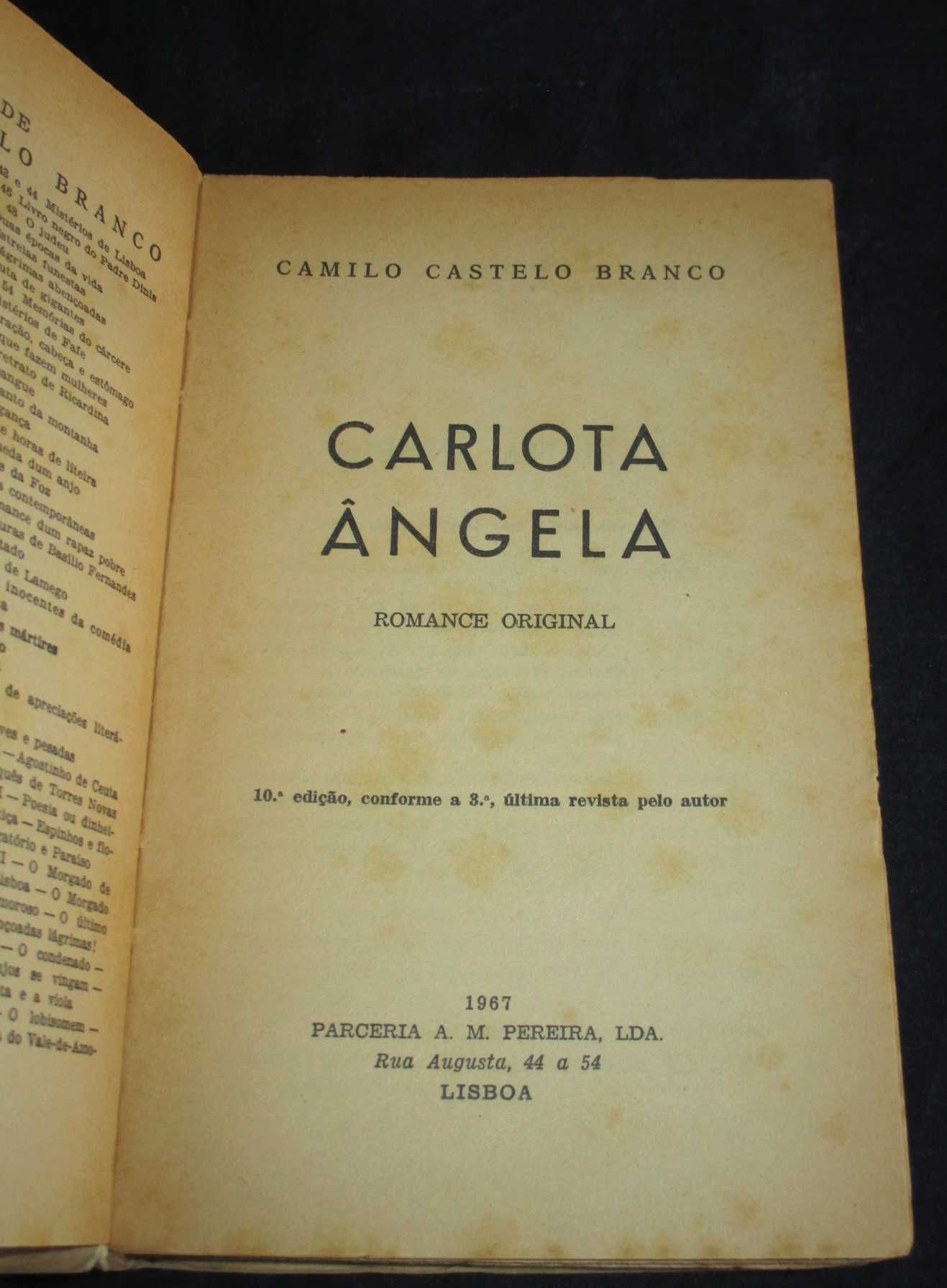 Livro Carlota Ângela Camilo Castelo Branco