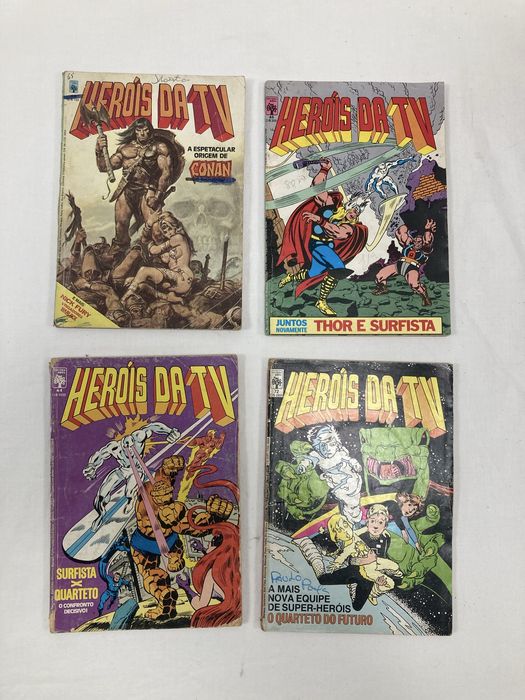 4 Livros Heróis da TV, Banda Desenhada