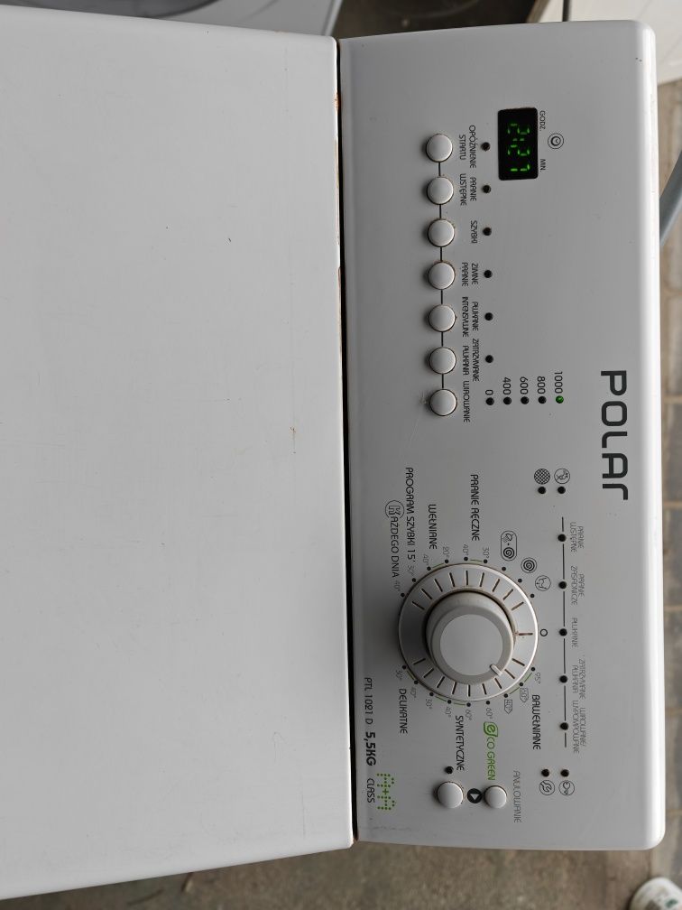 Sprawna pralka automatyczna Polar Ptl 5,5 kg wsad 1000 obrotów