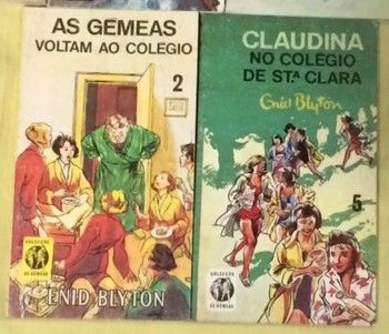 Antigos livros enid blyton colecção 4 torres, mistério e as gémeas