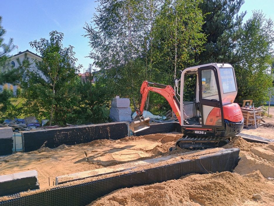 Usługi minikoparką