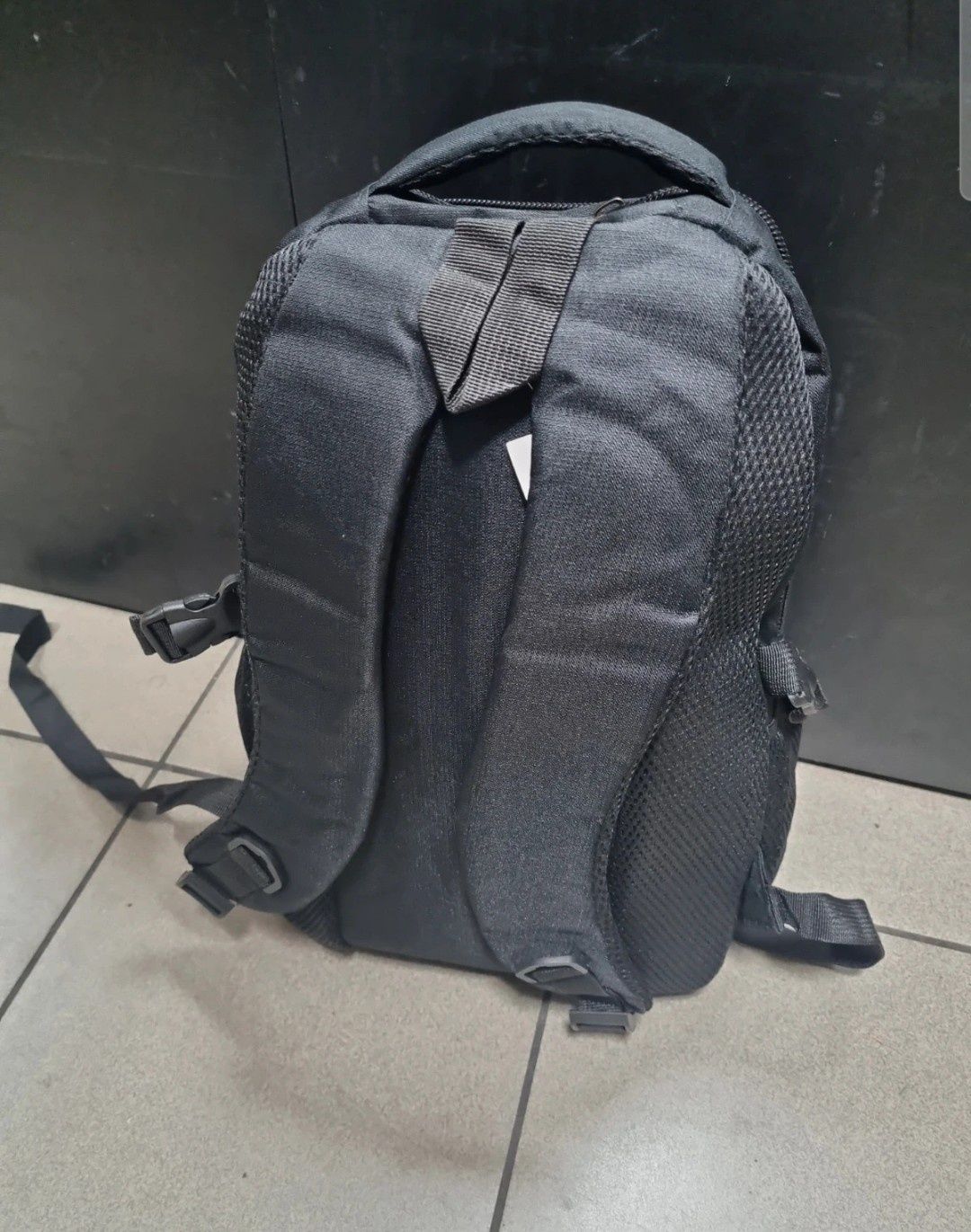 Plecak czarny SUPER wzór, duży