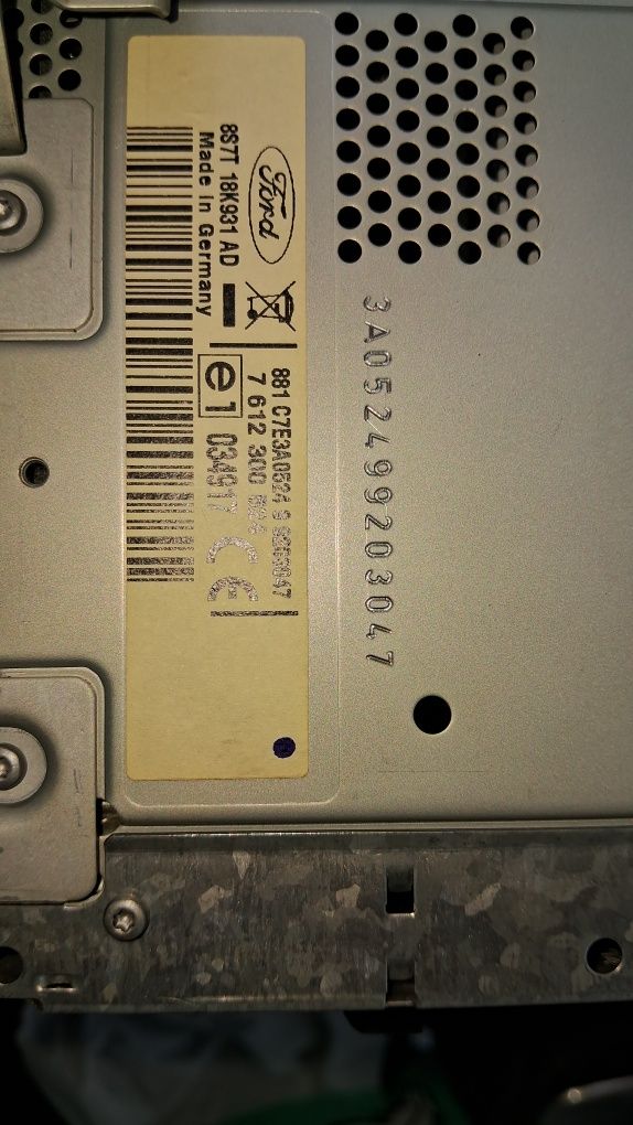 Штатна магнітола Ford BLAUPUNKT TRAVELPILOT FX.  Арт. 8s7t-18k931-ad