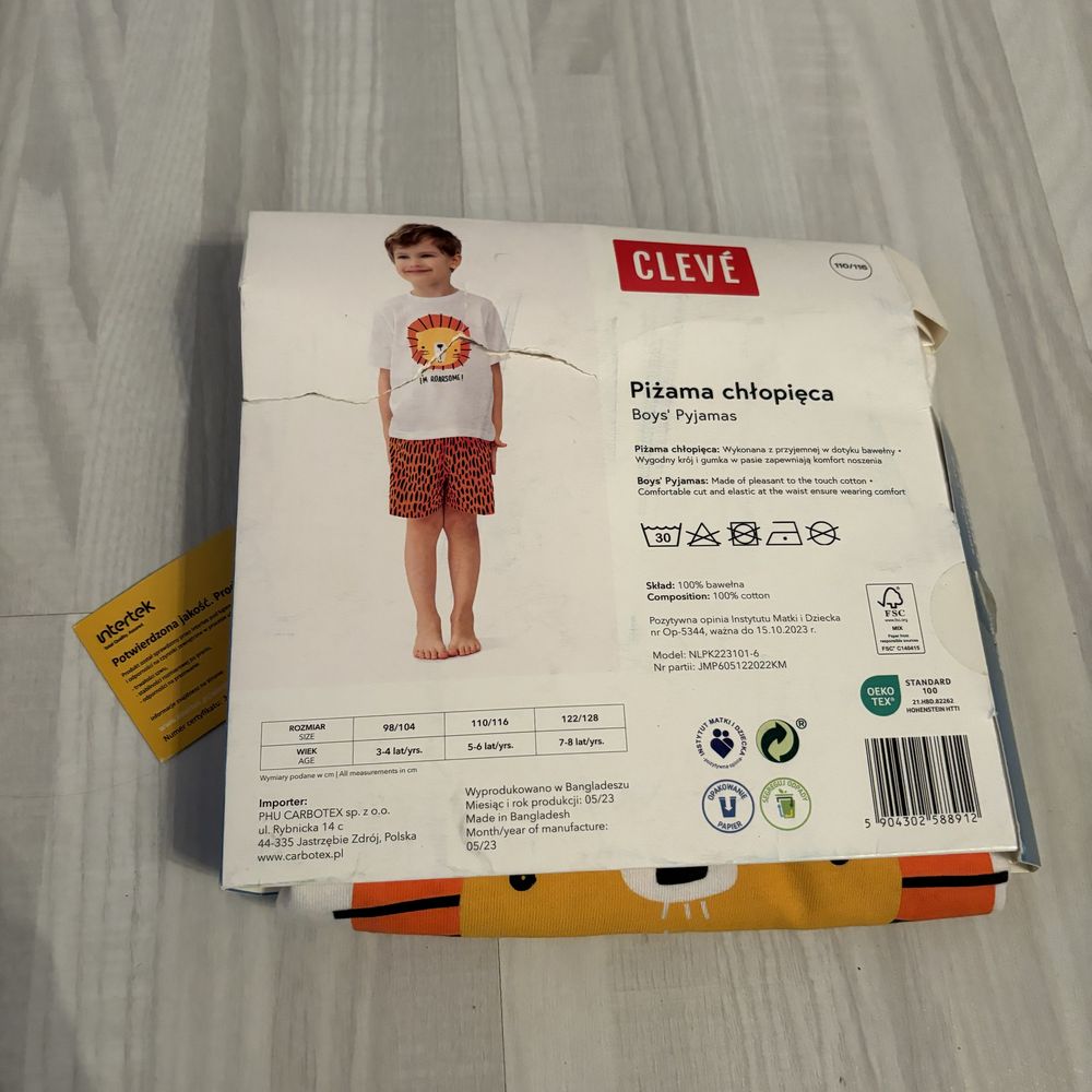 Piżama chłopięca Cleve lew