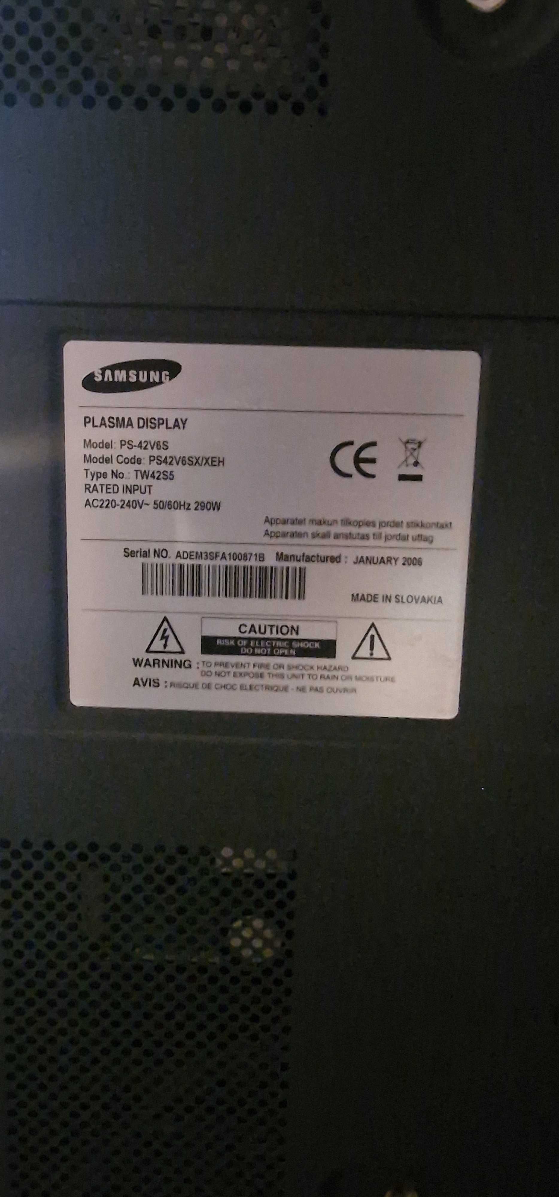 Telewizor plazmowy Samsung PS-42 V6S