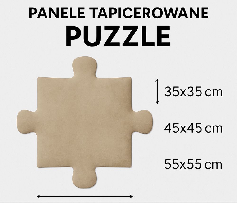 Panele Tapicerowane Puzzle 55x55 cm