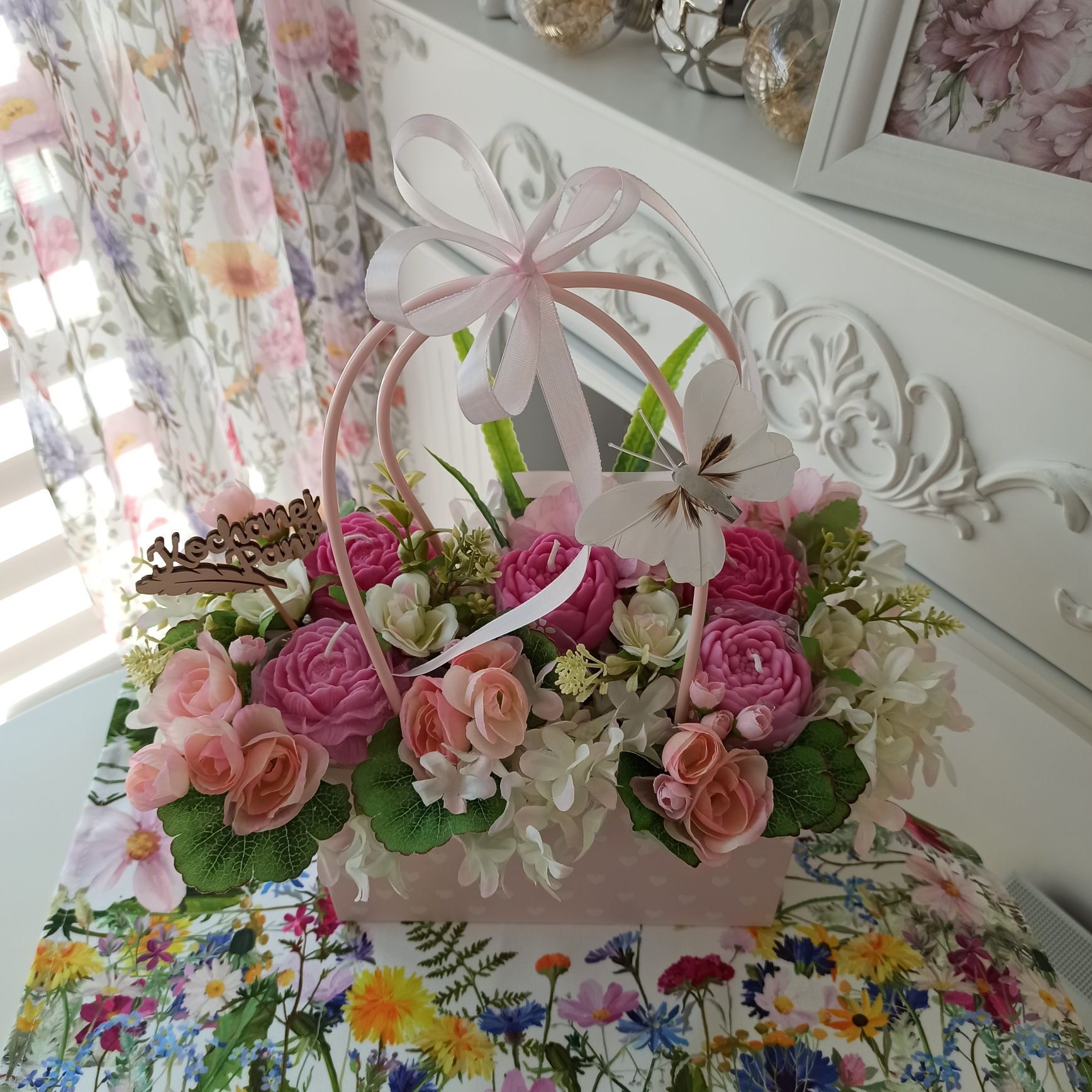 Flower box ze świec sojowych