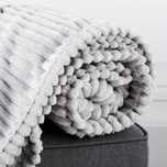 Koc mikrofibra bed & you szary dwustronny