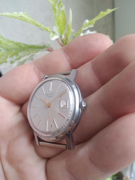 НОВЫЕ!!! Часы Полет 17камней в хромированном корпусе СССР