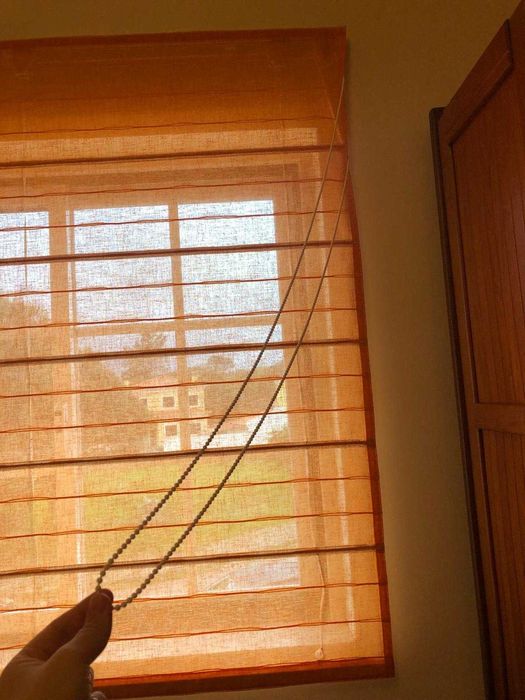 Estore/cortinado japonês (cor de laranja)