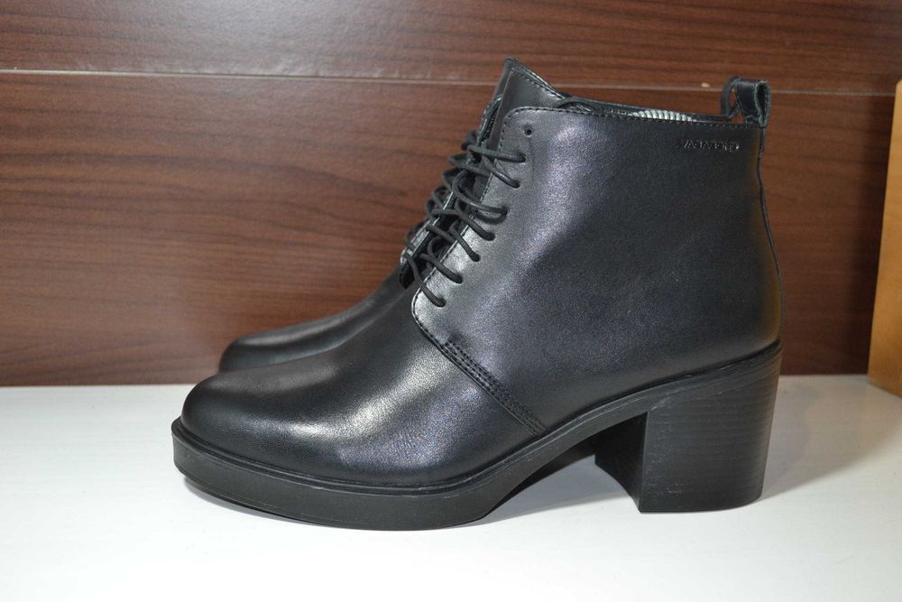 vagabond 40р  ботинки кожаные зимние ботильоны на меху.