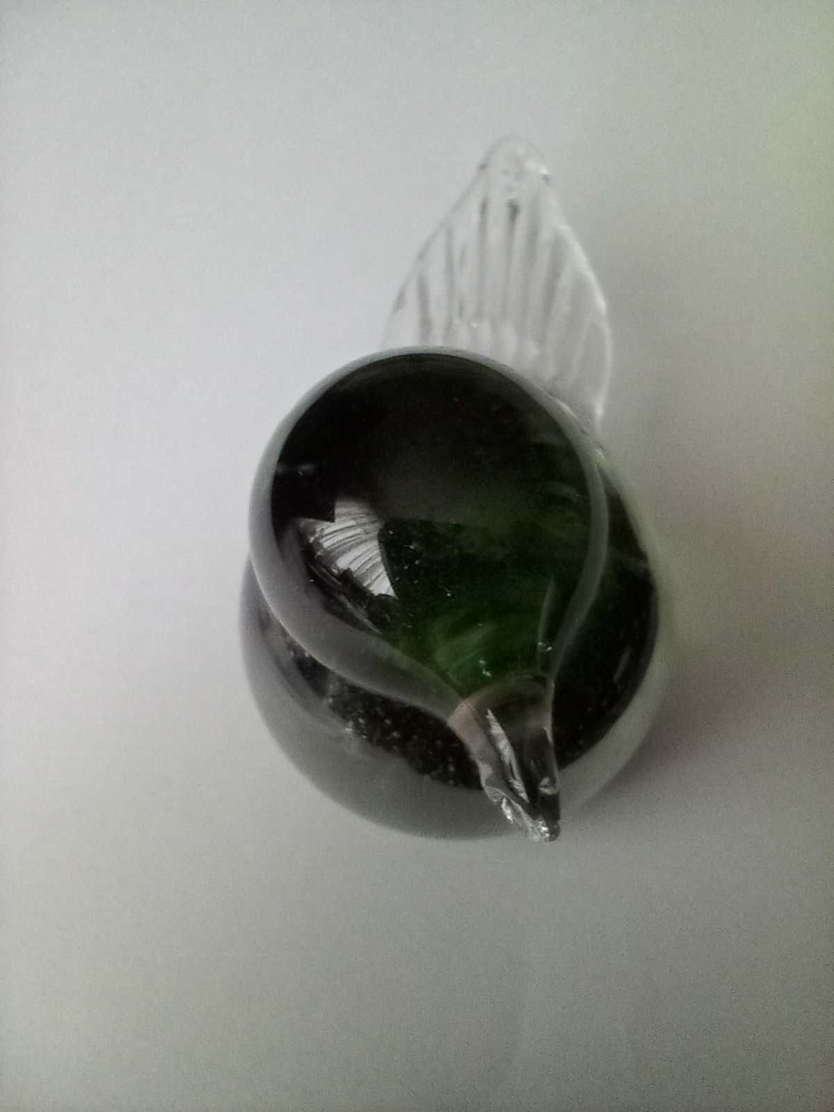 Декоративная стеклянная фигурка «Зеленная птица», Швеция