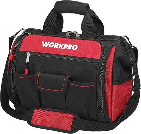 WORKPRO Wytrzymała torba na narzędzia duża wodoodporna twarda podstawa