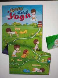 Mata do zabawy, ćwiczeń Baby Yoga Qmed nowa+ karty
