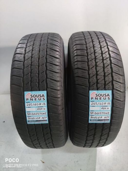 2 pneus semi novos 265-60r18 bridgestone - oferta dos portes 150 EUROS