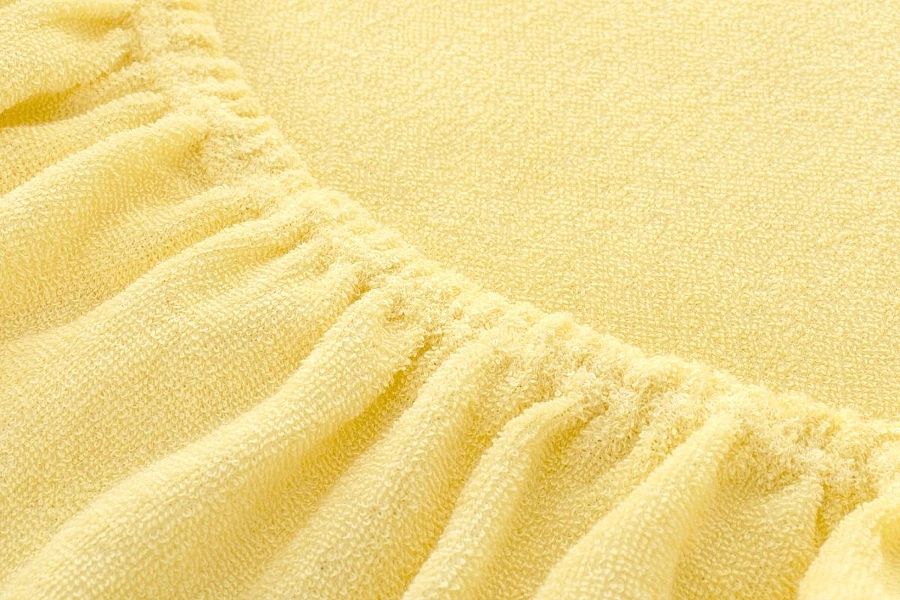 Prześcieradło z Gumką Dzianina Frotte Komfortowe Jednolite _D 60x120